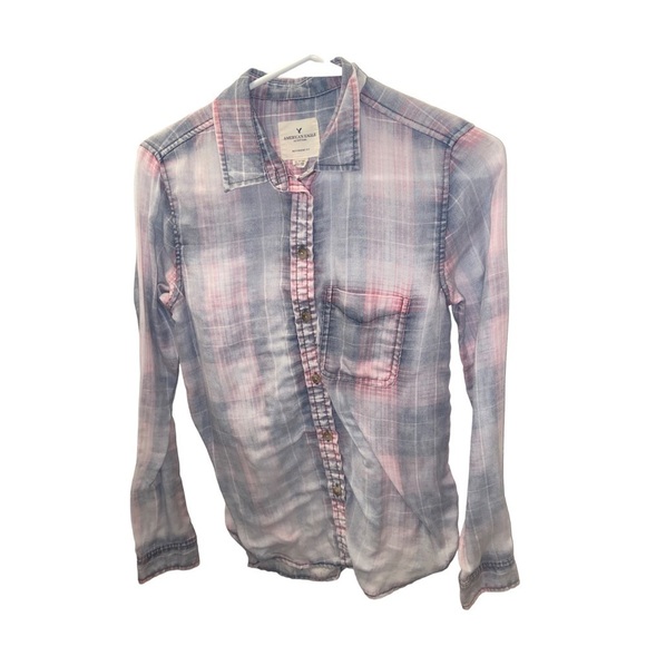 AMERICAN Eagle Outfitters Boyfriend Flannel - Picture 1 of 3